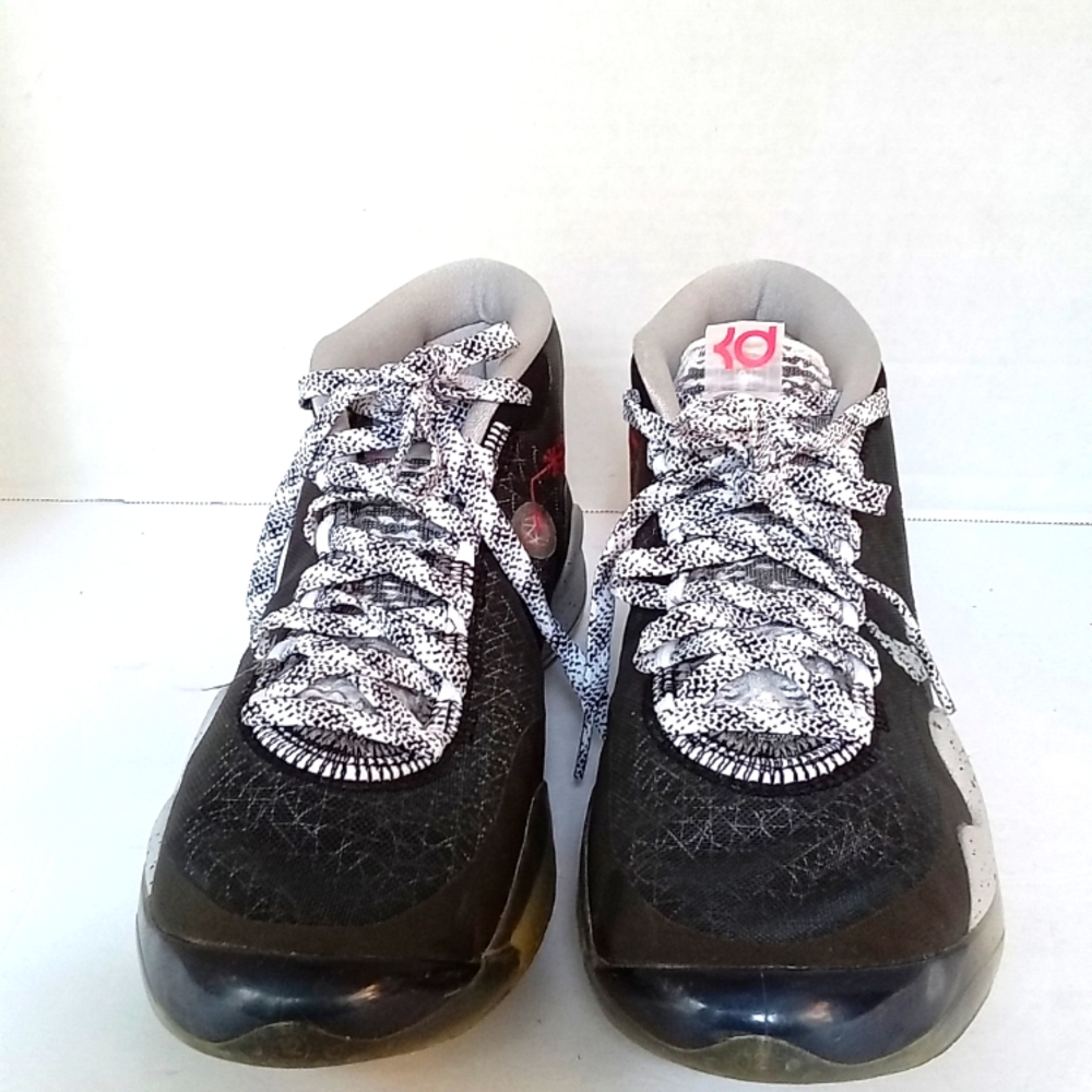 Nike KD 12 Basketball Shoes Black/Grey Speckled Pattern Athletic Sneakers